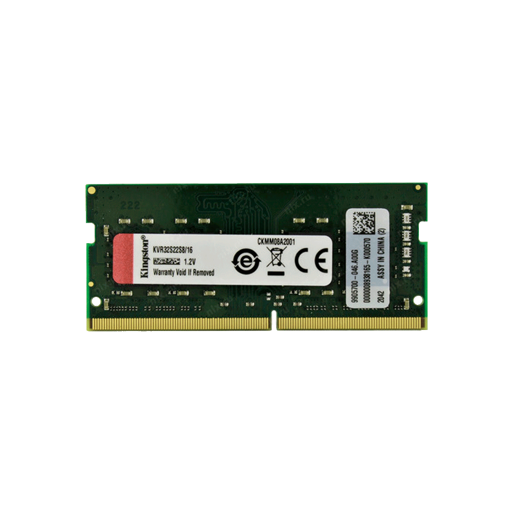 Memoria ram p/nb ddr4 16gb 3200 kingston kvr32s22s8/16bk