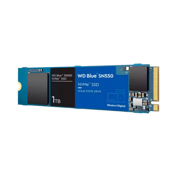 Ssd m.2 pcie nvme 1tb western digital sn550 wds100t2b0c blue 2400/1950