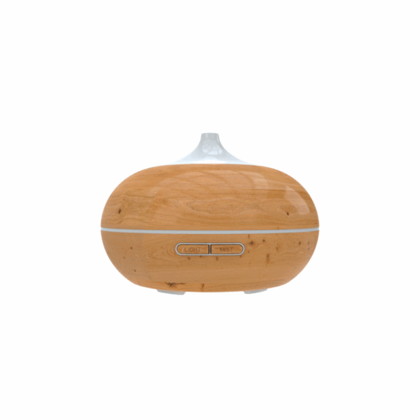 Difusor de aroma iot nexxt nha-a600 12v/300ml/led/madera claro