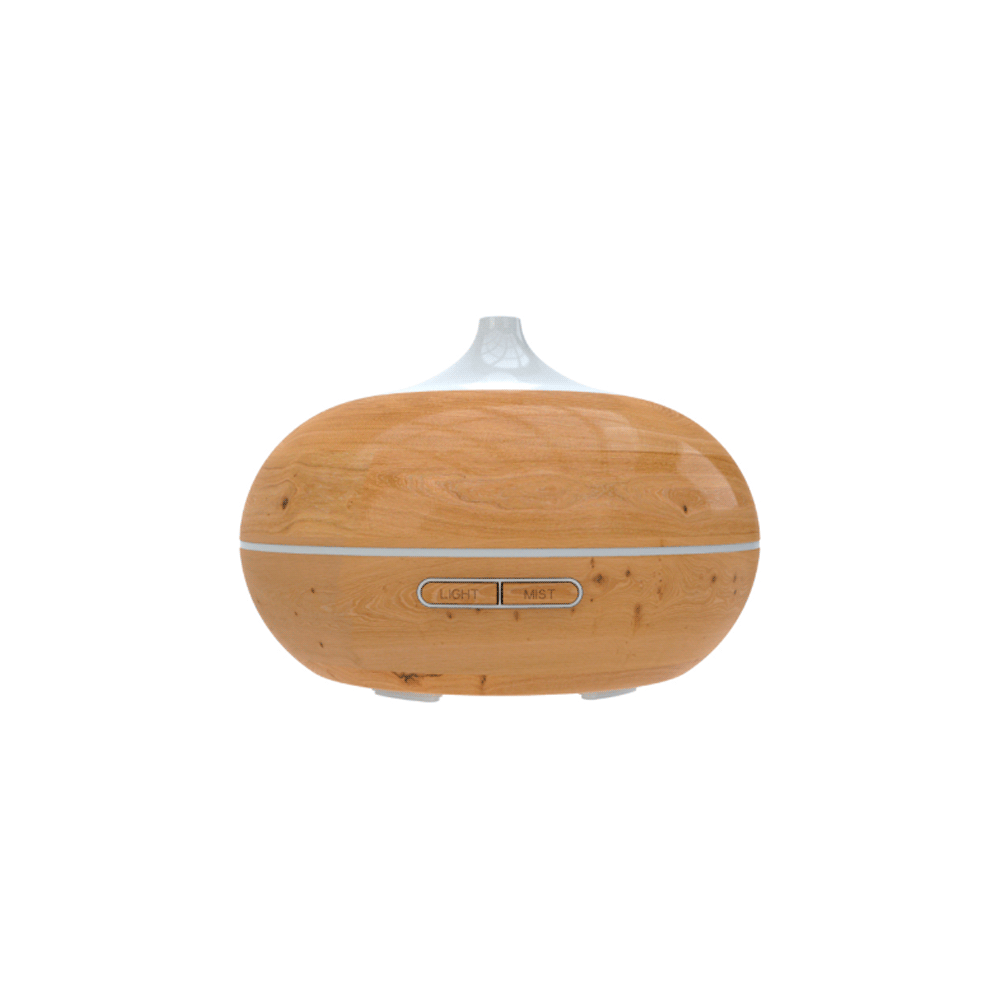 Difusor de aroma iot nexxt nha-a600 12v/300ml/led/madera claro