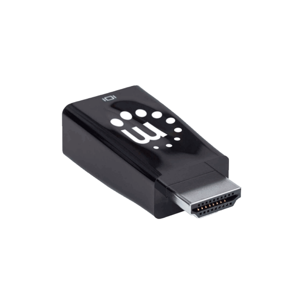 Adaptador micro hdmi-vga/audio 151542 fhd blister negro