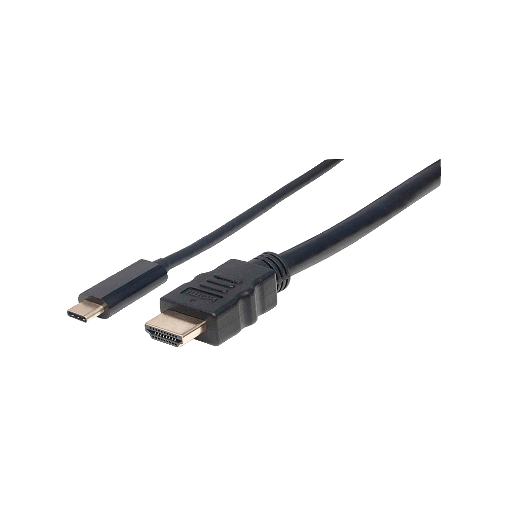 Cable usb-c/hdmi 152235 macho/macho 1mt/4k/30hz negro bolsa