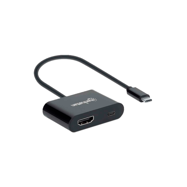 Adaptador usb-c/hdmi 153416 c/ puerto usb-c de energia 4k/60hz/60w negro