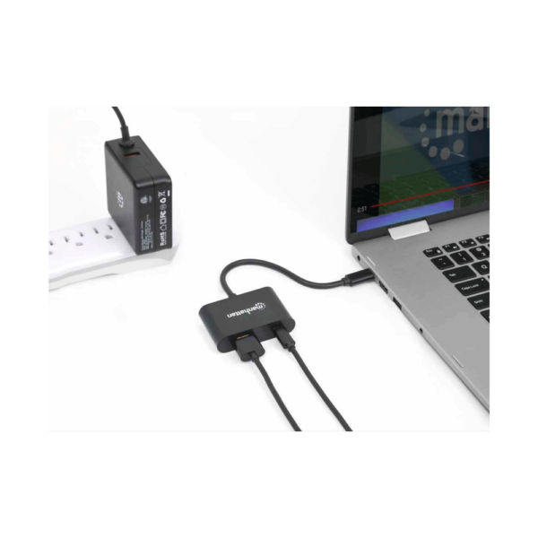 Adaptador usb-c/hdmi 153416 c/ puerto usb-c de energia 4k/60hz/60w negro