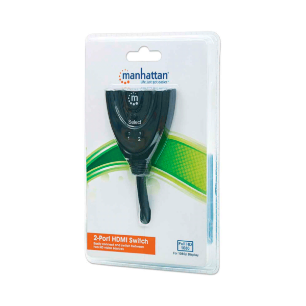 Switch hdmi de 2 puertos 207416 fhd/negro