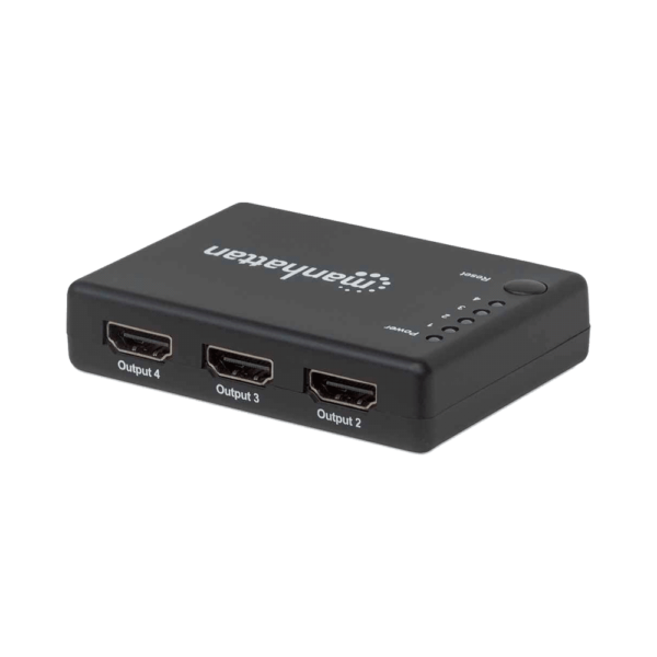 Divisor hdmi de 4 puertos 207706 4k/3d/30hz/negro