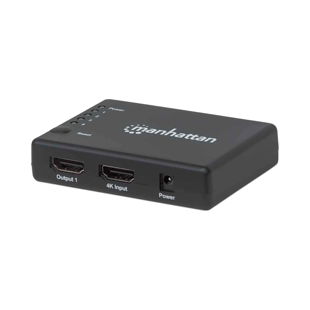 Divisor hdmi de 4 puertos 207706 4k/3d/30hz/negro