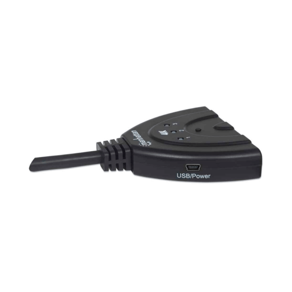 Switch hdmi de 3 puertos 207874 udh/4k/3d/60hz/negro