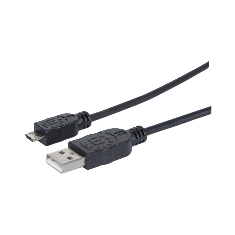 Cable usb-a/usb/b 307161 1m/negro/bolsa
