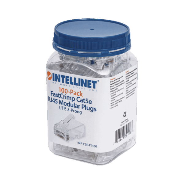 Conector rj45 cat 5e intellinet 791083 100 unidades - Imagen 5