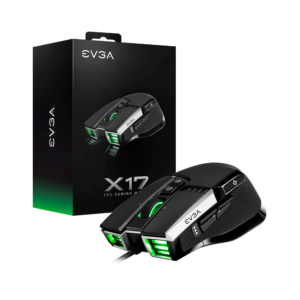 Mouse gamer evga x17 16000dpi/10 bot/rgb/negro 903-w1-17bk-kr