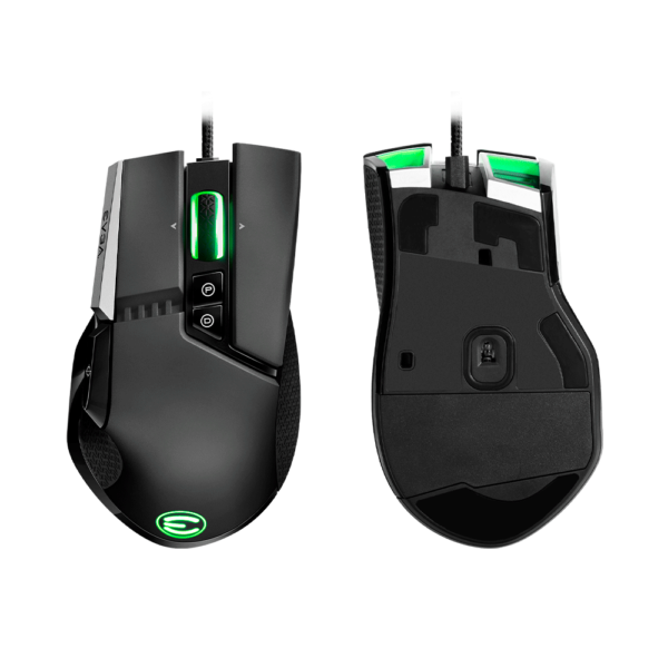 Mouse gamer evga x17 16000dpi/10 bot/rgb/negro 903-w1-17bk-kr