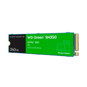 Ssd m.2 pcie nvme 240gb western digital sn350 wds240g2g0c green 2400/900