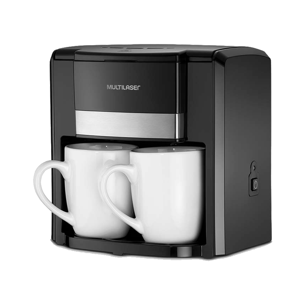 Cafetera de 2 tazas multilaser be010 220v filtro permanente