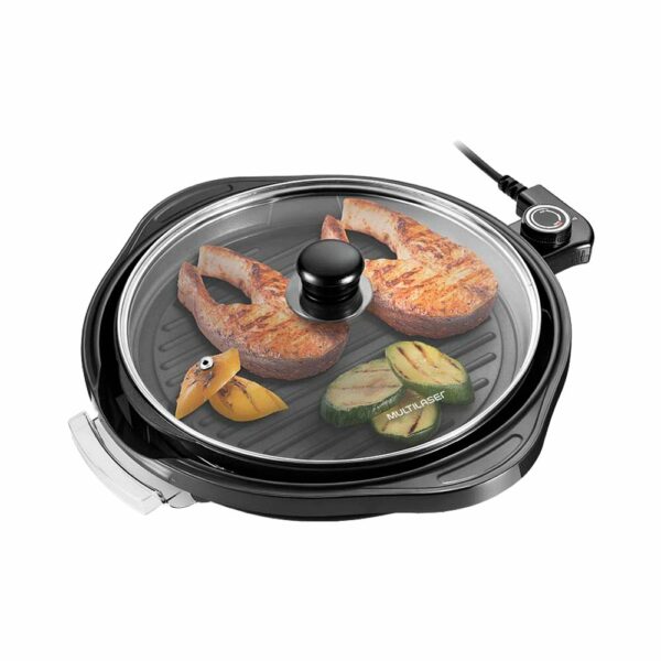 Olla grill electrica antiadherente multilaser ce054 30cm 1200w 220v - Imagen 3
