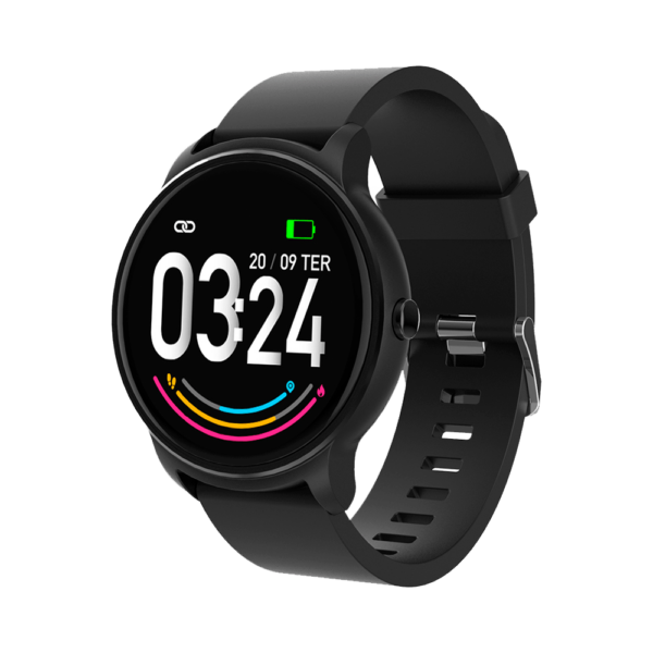 Smartwatch multilaser es352 viena negro android/ios/bt/hora/lector msm