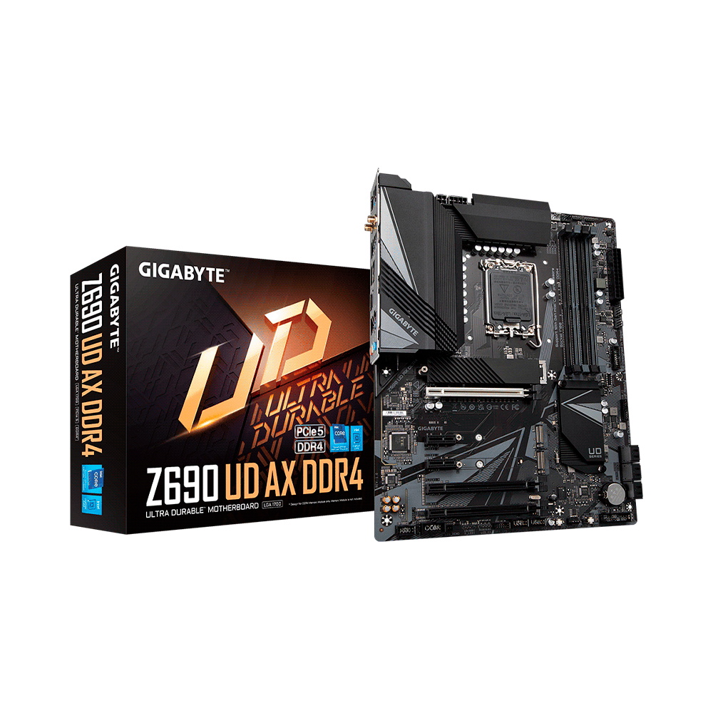 Placa madre gigabyte 1700 z690 ud ax ddr4 s/r/hdmi/dp/3m2/usb3.2/atx/rgb