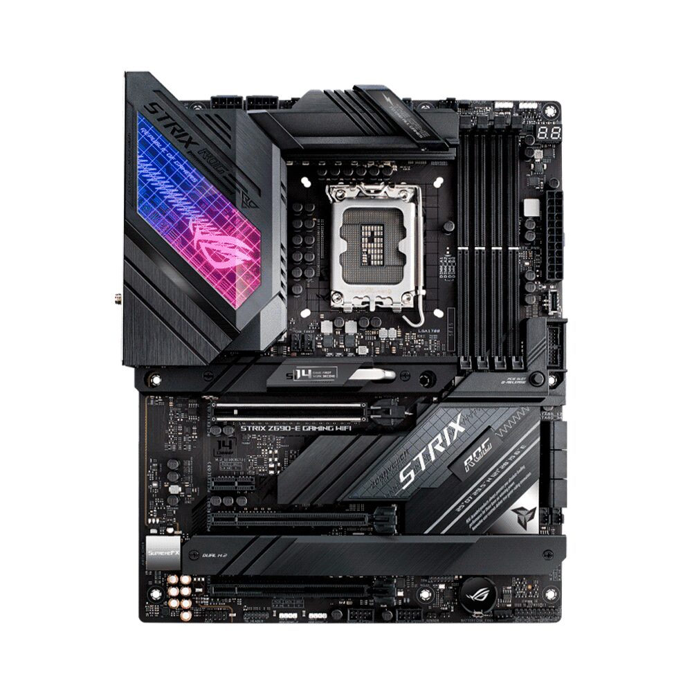 Placa madre asus 1700 rog strix z690-e gaming wifi s/r/hdmi/dp/3m2/usb3.2/ddr5/atx/aura