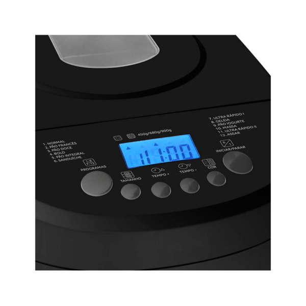 Panetera pan casero multilaser 600w 220v negro ce095