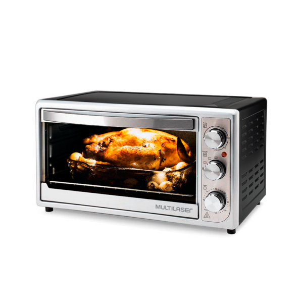 Horno electrico multilaser 46l 1500w 220v plata ce128