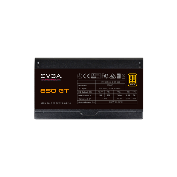 Fuente evga 850w supernova gt 80plus gold full modular 220-gt-0850-y1