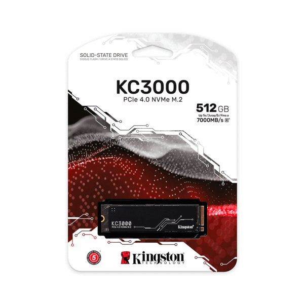 Ssd m.2 nvme 512gb kingston kc3000 skc3000s/512g 7000/3900 pcie 4.0 - Imagen 3