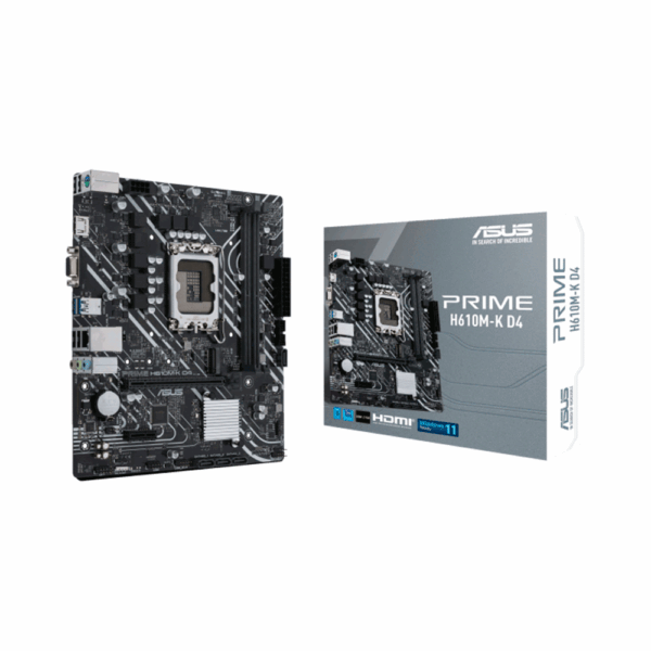 Placa madre asus 1700 prime h610m-k d4 v/s/r/hdmi/m2/ddr4/usb3.2/matx