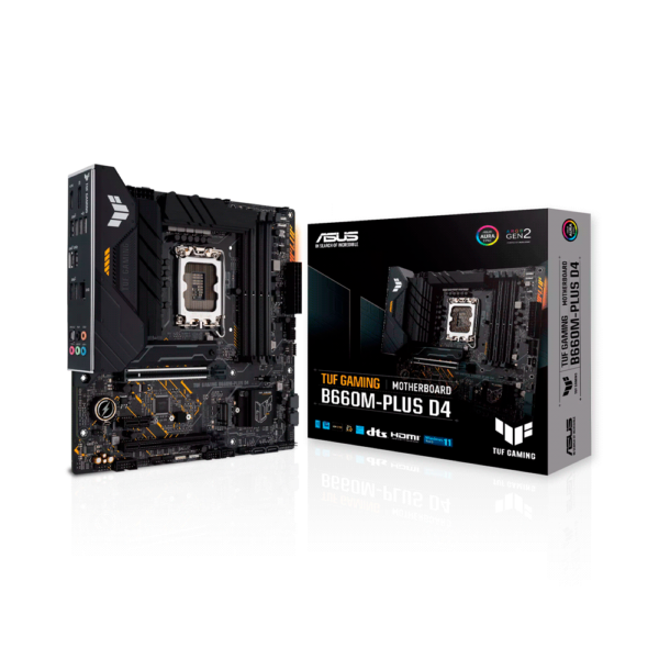 Placa madre asus 1700 tuf gaming b660m-plus d4 s/r/hdmi/dp/2m2/ddr4/usb3.2/matx