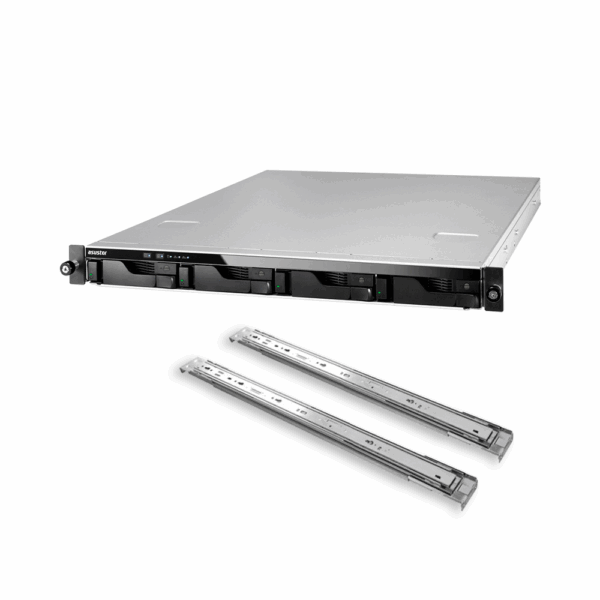 Almacenamiento nas asustor as6504rs qc2.1/4bay/8gb/4-gblan/usb3.2 + riel