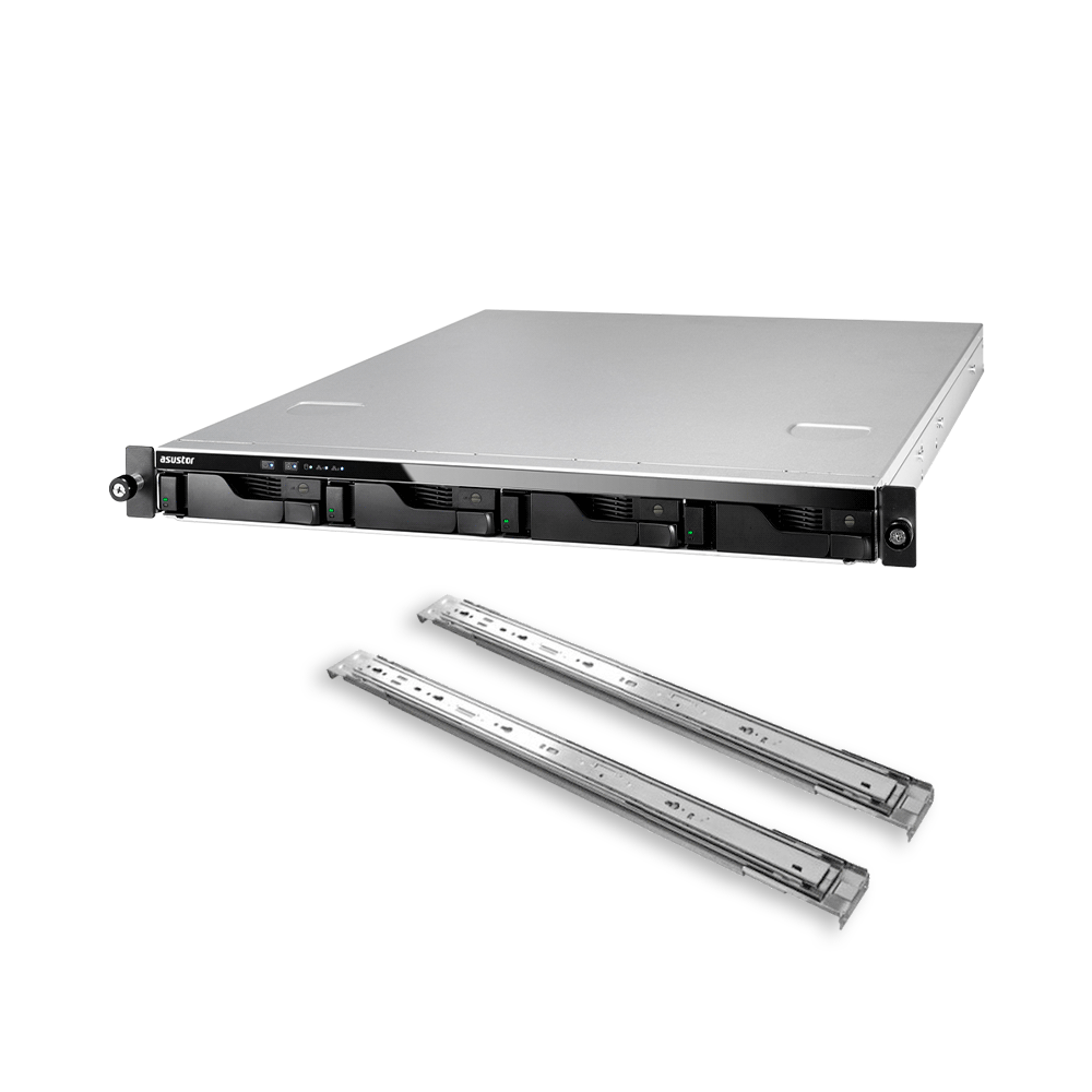 Almacenamiento nas asustor as6504rs qc2.1/4bay/8gb/4-gblan/usb3.2 + riel