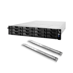 Almacenamiento nas asustor as6512rd qc2.1/12bay/8gb/4-gblan/4usb3.2 + riel