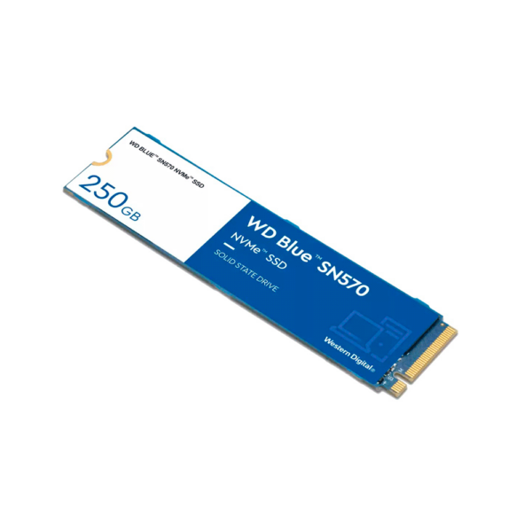 Ssd m.2 pcie 250gb western digital nvme wds250g3b0c sn570 blue 3300/1200