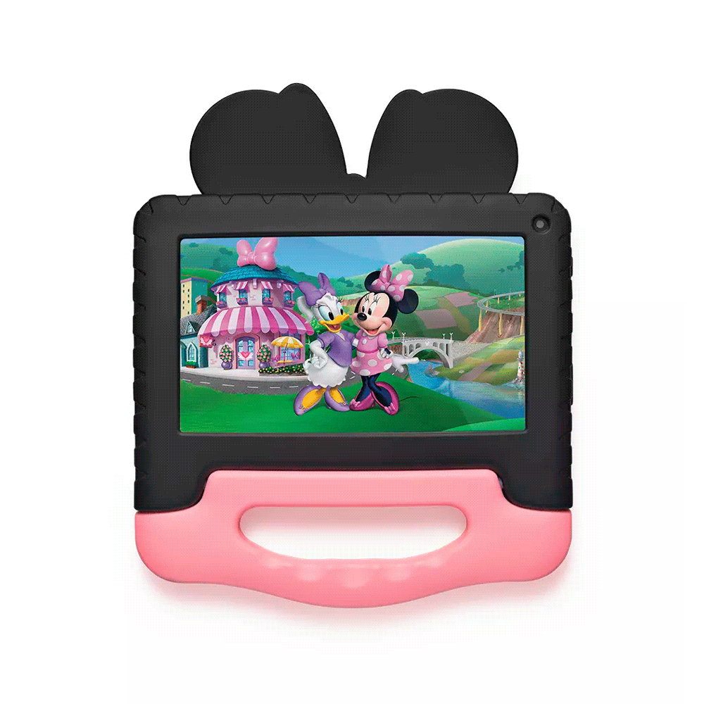 Tablet kid android multilaser nb605 qc/32gb/2g/7"/wifi/rosa minnie