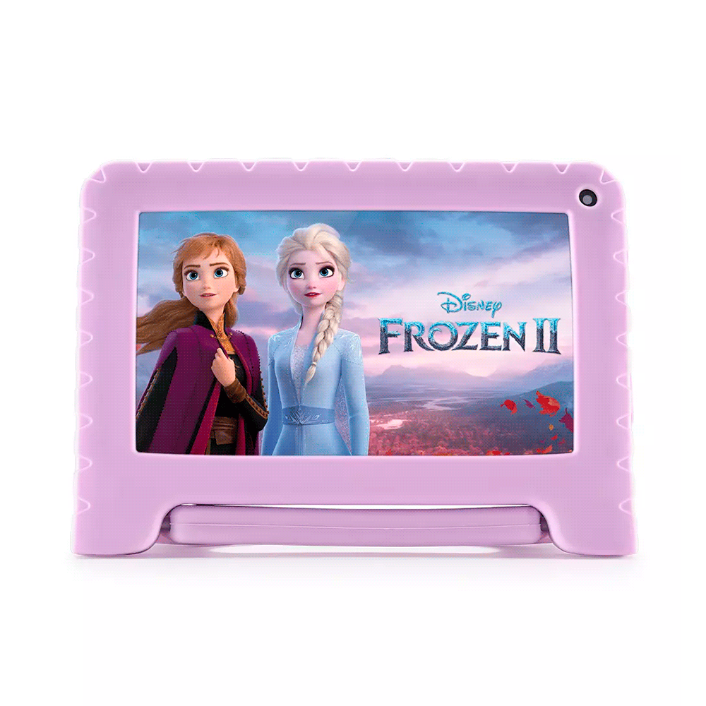 Tablet kid android multilaser nb603 qc/32gb/2g/7"/wifi/rosa frozen
