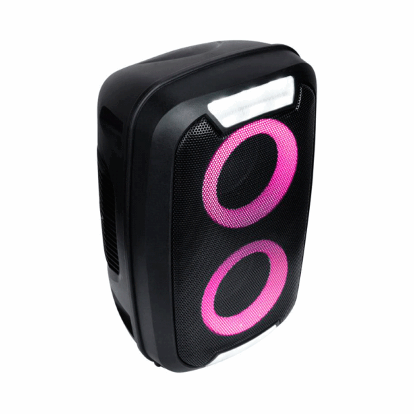 Parlante multilaser sp400 250w neon 2 double 4" bt/aux/sd/usb/fm/led - Imagen 4