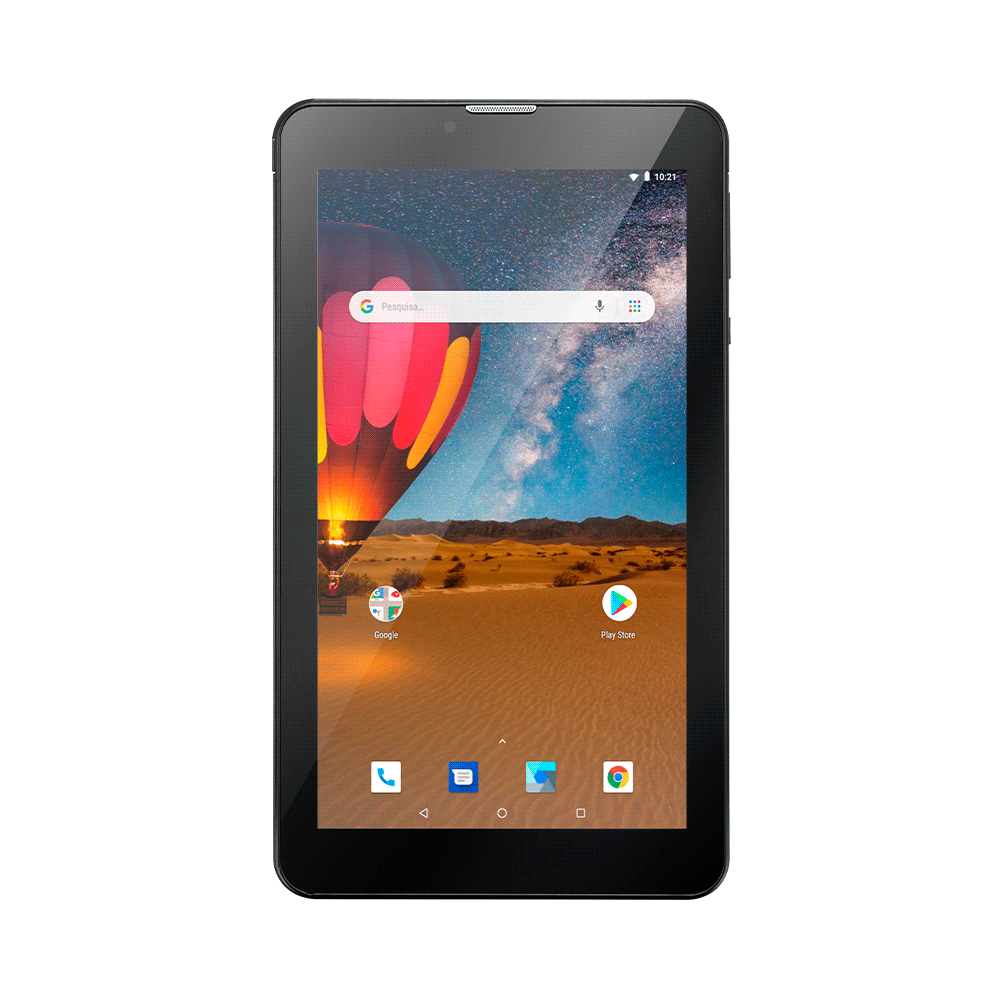 Tablet android multilaser nb304 m7 qc/16gb/1g/7"/3g/wifi/negro