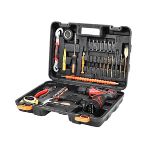 Kit herramientas multilaser ho073 12v bivolt + accesorios rojo