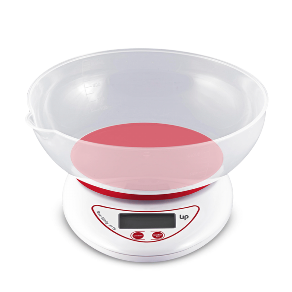 Balanza de cocina digital multilaser ce110 c/bol 5kg uphome blanco