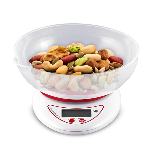 Balanza de cocina digital multilaser ce110 c/bol 5kg uphome blanco