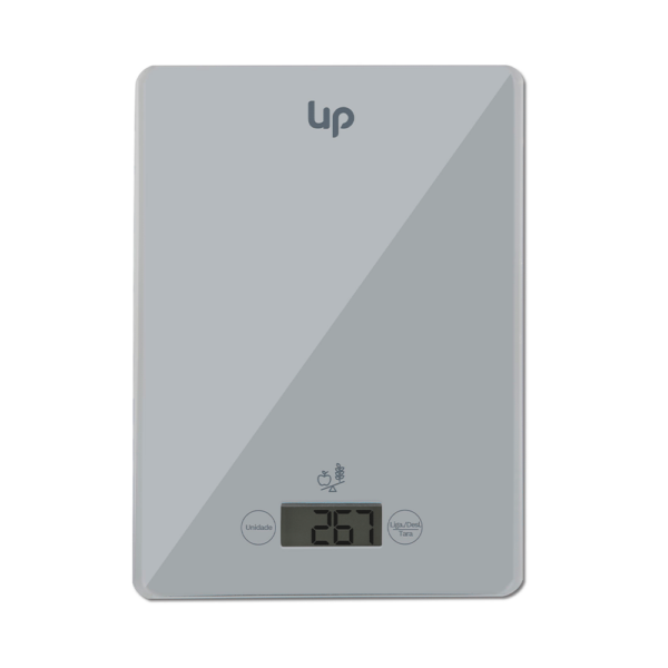 Balanza de cocina digital multilaser ce111 plana 5kg uphome gris