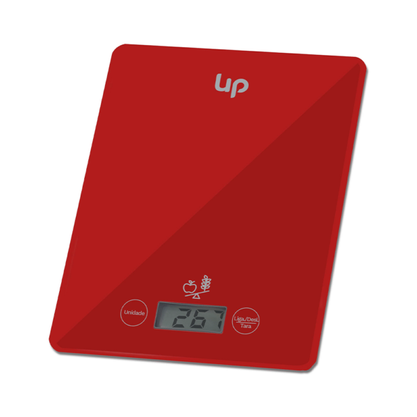 Balanza de cocina digital multilaser ce118 plana 5kg uphome rojo