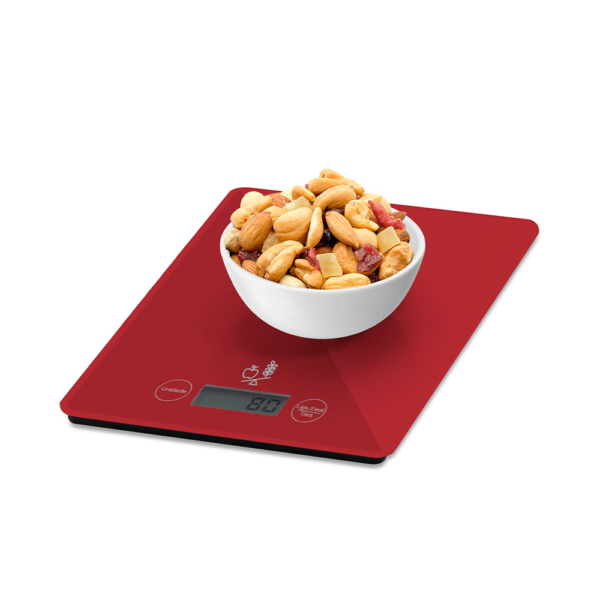 Balanza de cocina digital multilaser ce118 plana 5kg uphome rojo