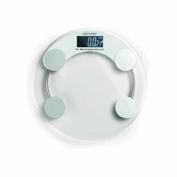 Balanza digital multilaser hc039 180kg eatsmart vidrio a bateria - Imagen 2