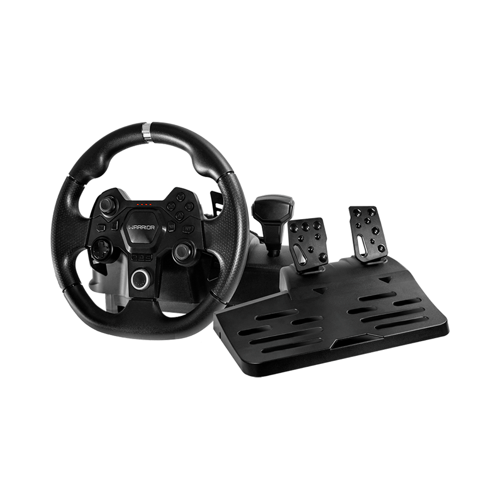 Volante y pedal gamer multilaser js090 pc/ps3/ps4/xbox/switch/android
