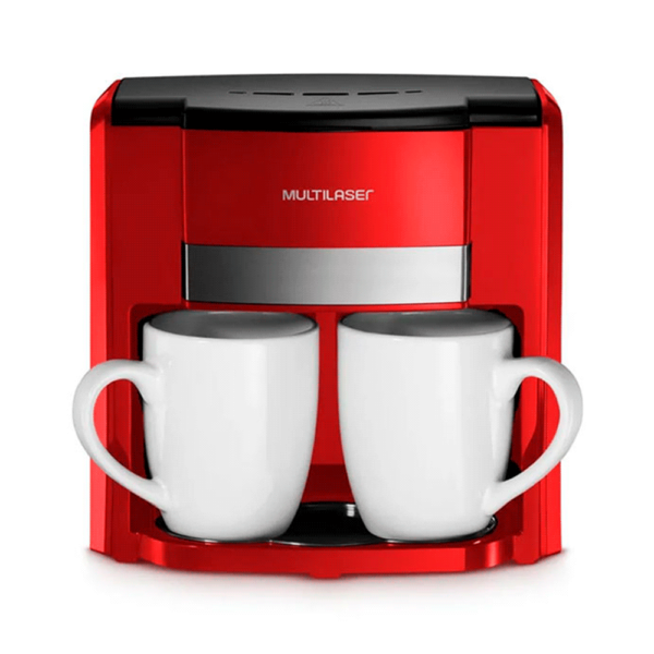 Cafetera 02 tazas multilaser be016 220v rojo filtro permanente