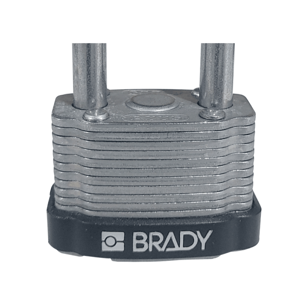 Brady candado acero laminado c/retension de llave de 2" (51mm) /negro