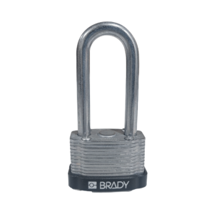 Brady candado acero laminado c/retension de llave de 2" (51mm) /negro