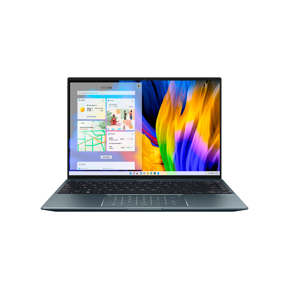 Notebook asus zenbook ux5401ea-l7099w core i7 2.8/16g/512ssd/w11h/14" 3k2k oled/gris