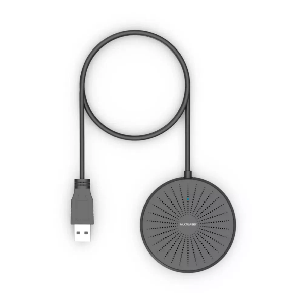 Microfone multilaser ph361 omnidireccional usb 2m negro