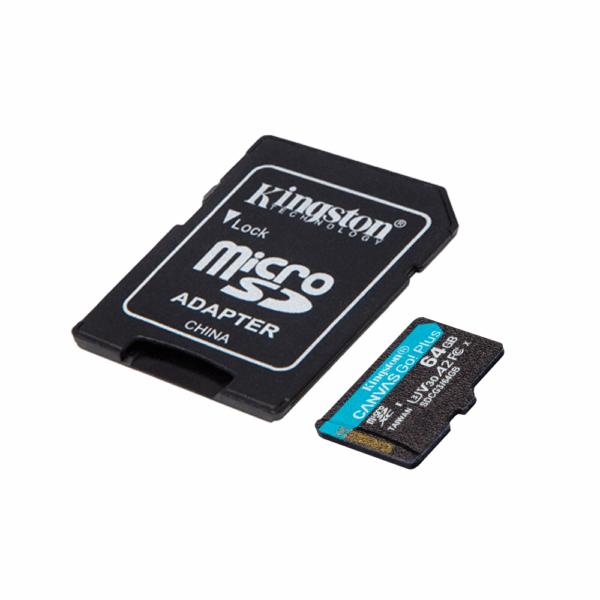 Memoria micro sd kingston 64gb canvas go plus sdcg3/64gb 170/70 - Imagen 2